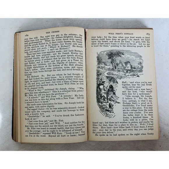 Antique Christmas Books Dickens Illustr. Chapman & Hall Goblin Ghost Fairy Tales - Picture 16 of 16
